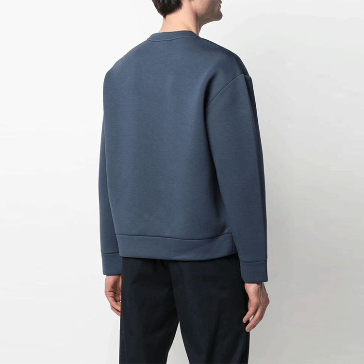 Emporio Armani Blue Logo Embroidered Long Sleeve Sweatshirt 3K1MD5-1JUWZ-0986 圖 5