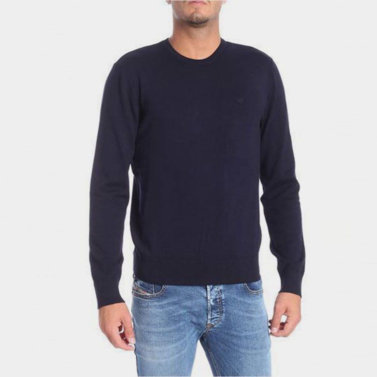 EMPORIO ARMANI Blue Long Sleeve Crew Neck Knit Sweater 8N1MA1-1MPQZ-0924 圖 4