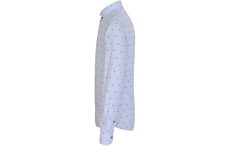 Purchase Emporio Armani 藍色長袖襯衫搭配老鷹標誌 6H1C80-1NC1Z-F702