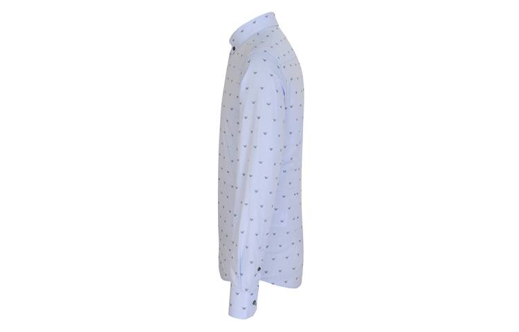 Details for Emporio Armani 藍色長袖襯衫搭配老鷹標誌 6H1C80-1NC1Z-F702