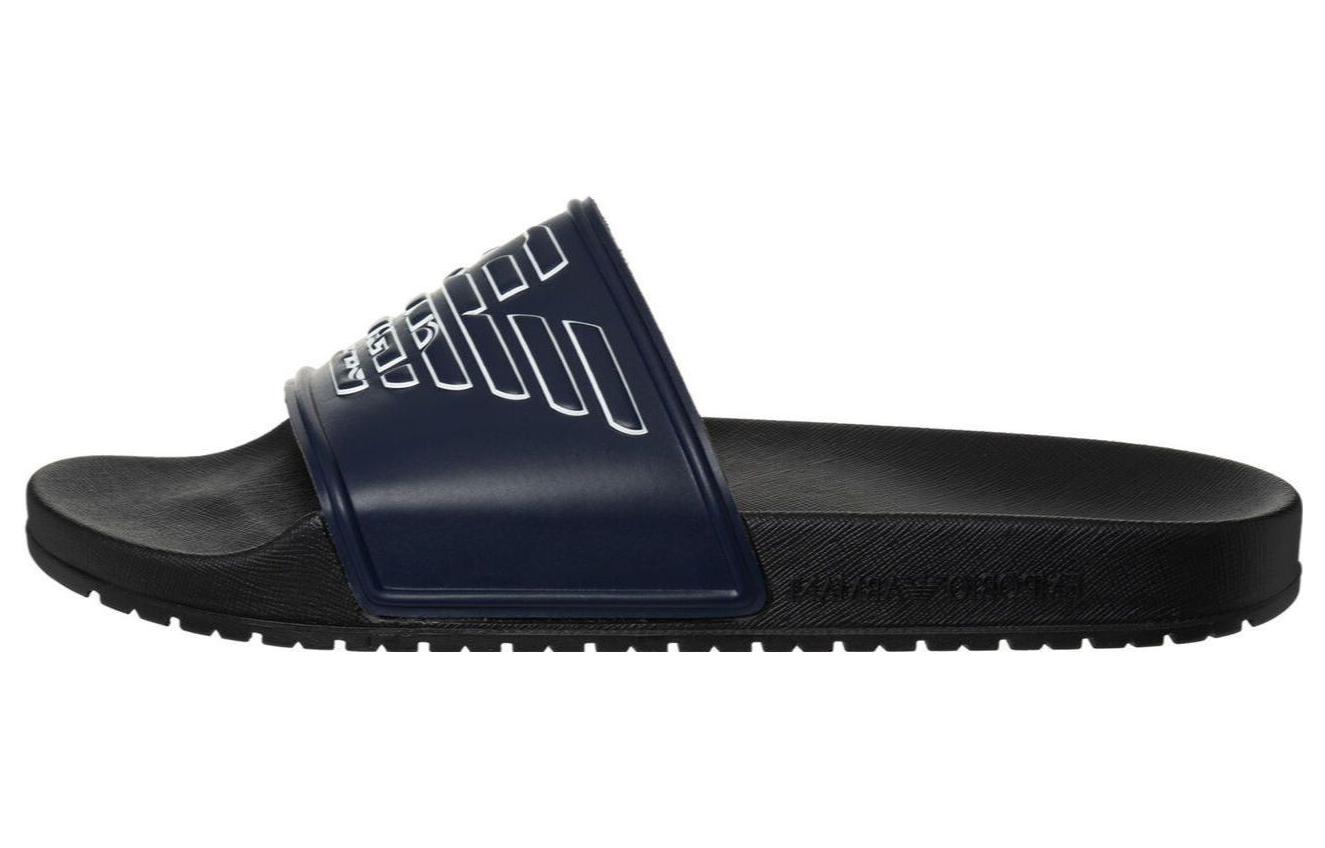 EMPORIO ARMANI Blue Open-Toe Fashion Slides XVPS04XN747S448