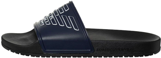 EMPORIO ARMANI Blue Open-Toe Fashion Slides XVPS04XN747S448 EMPORIO ARMANI Blue Open-Toe Fashion Slides XVPS04XN747S448