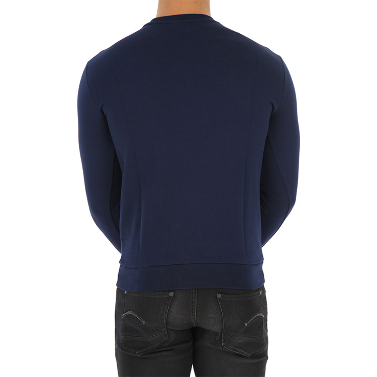 Emporio Armani Blue Solid Color Crewneck Long Sleeve Sweatshirt 8N1M16-1J07Z-0933 圖 6