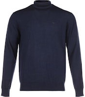 Emporio Armani Blue Wool Turtleneck Sweater 8N1MYZ-1M4CZ-0924 Emporio Armani Blue Wool Turtleneck Sweater 8N1MYZ-1M4CZ-0924