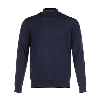 Emporio Armani Blue Wool Turtleneck Sweater 8N1MYZ-1M4CZ-0924