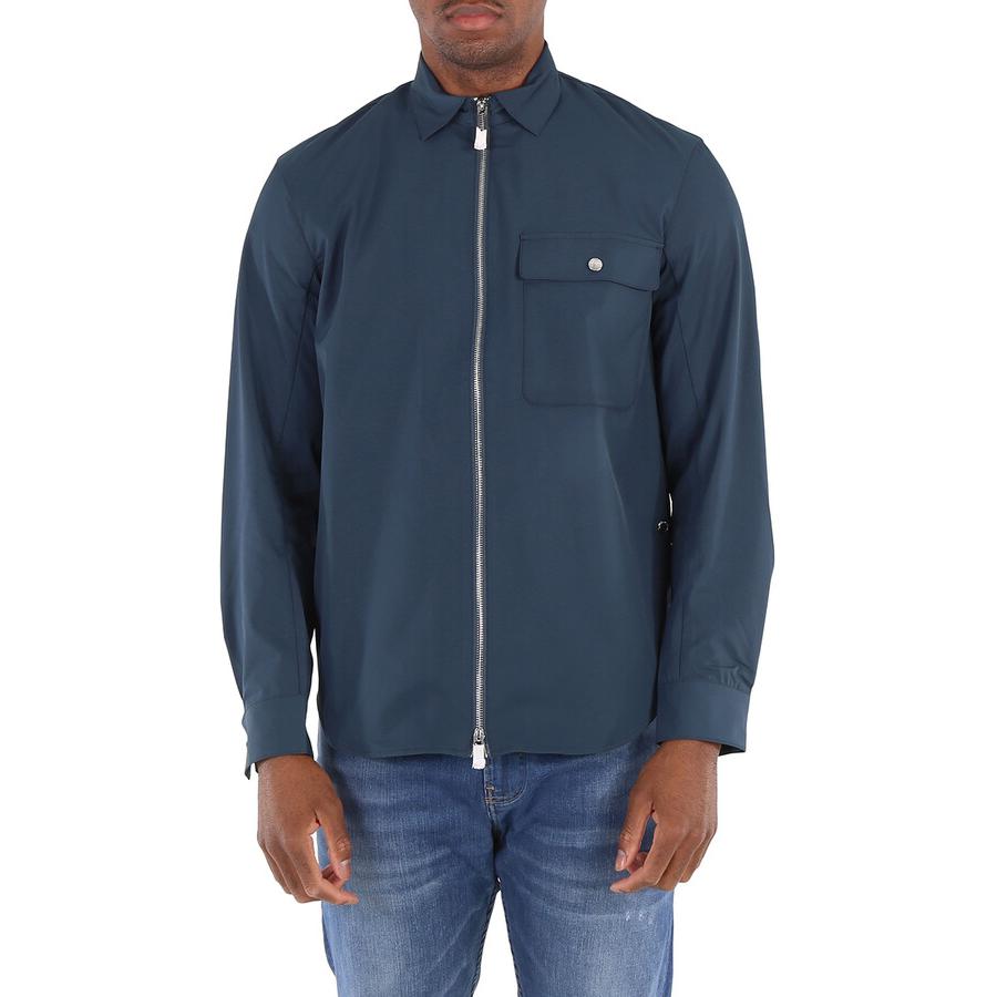 Emporio Armani Blue Zip-Up Long Sleeve Jacket with Collar 3L1C80-1NANZ-0948