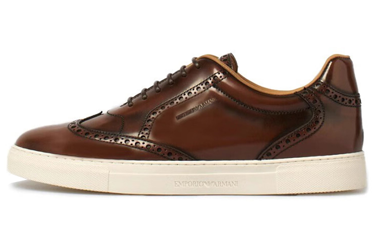 Emporio Armani Brogue Low Top 'Brown Leather' X4C656XF1641371