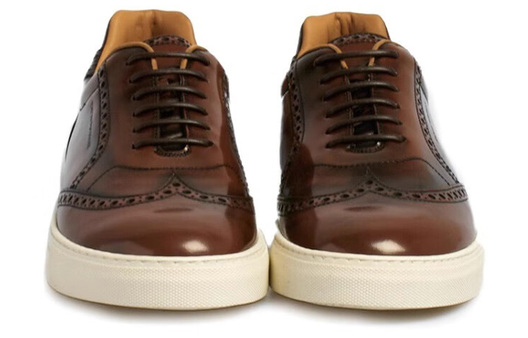 Emporio Armani Brogue Low Top 'Brown Leather' 圖 3
