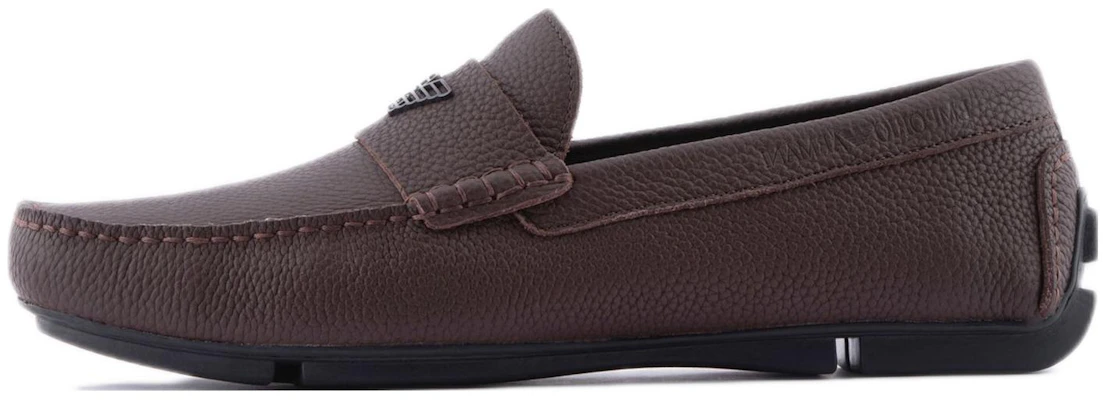 Emporio Armani Sepatu Slip-On Kulit Coklat Kasual X4B124XF665100214 Buy Emporio Armani Sepatu Slip-On Kulit Coklat Kasual X4B124XF665100214