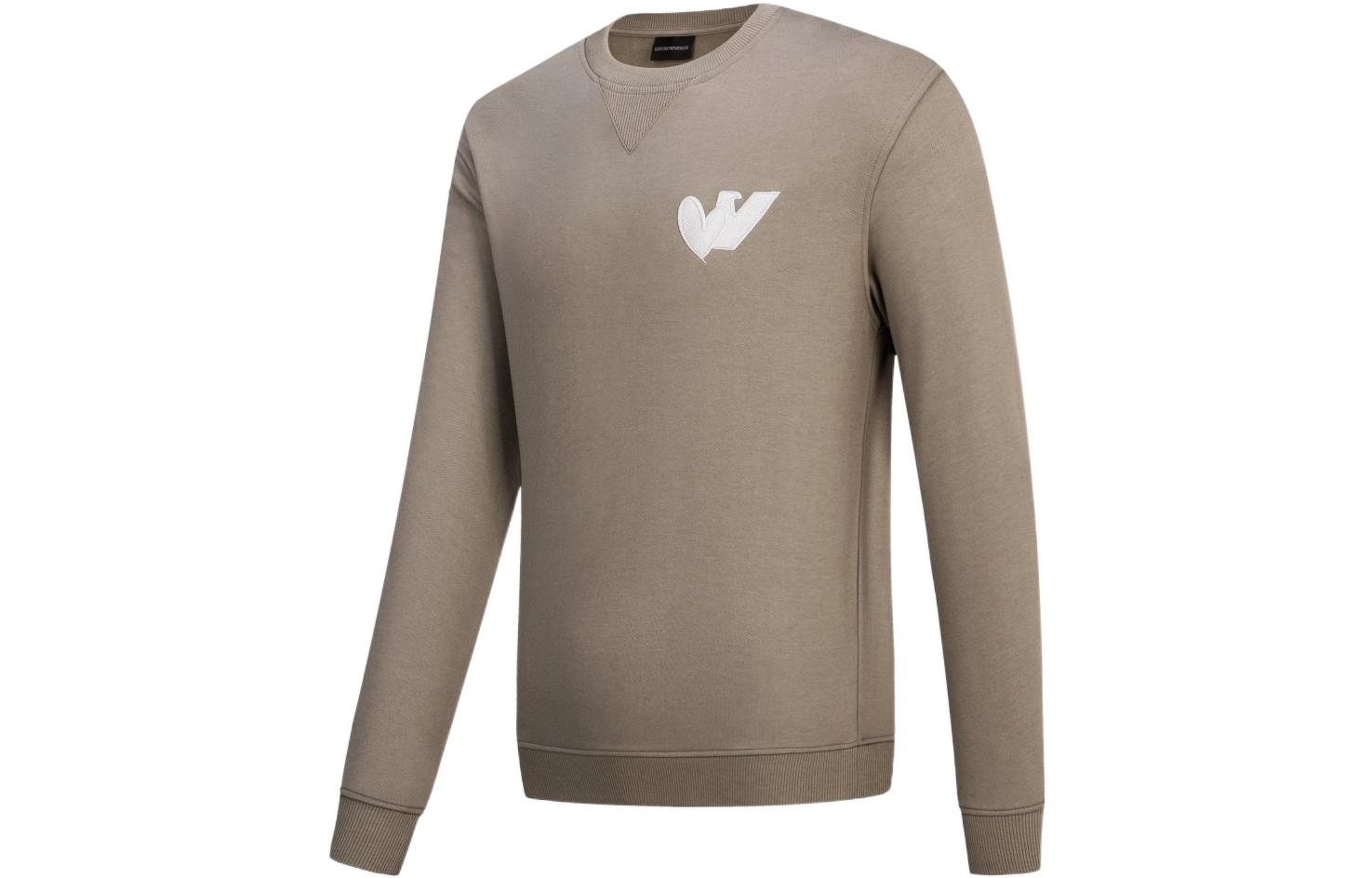 Emporio Armani Brown Logo Print Loose Fit Crewneck Sweatshirt FW22 6L1MB5-1JQNZ-0137 圖 4