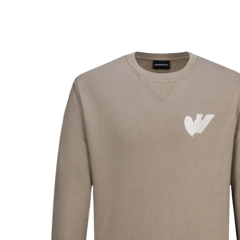 Emporio Armani Brown Logo Print Loose Fit Crewneck Sweatshirt FW22 6L1MB5-1JQNZ-0137 圖 7