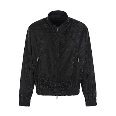 Emporio Armani Camouflage High-Neck Zip Jacket - Black 3D1B6P-1K4NZ-10999