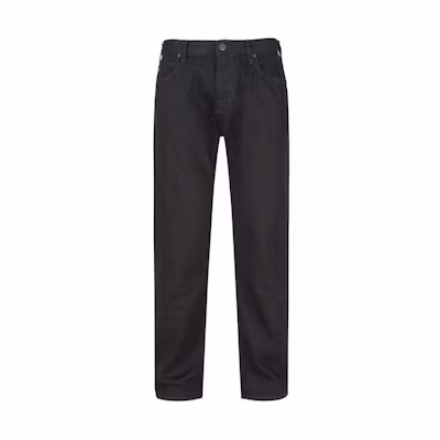 EMPORIO ARMANI Capsule FW22 Mid-Rise Straight-Leg Jeans Denim Black. 8N1J45-1G0IZ-0005