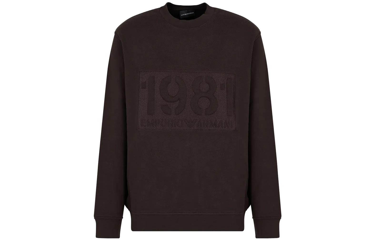 Emporio Armani Casual Brown Pullover Sweatshirt 6R1MG5-1JWPZ-105D7