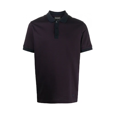 Emporio Armani Casual Comfortable Purple Polo Shirt 6H1F7R-1JJ3Z-F927