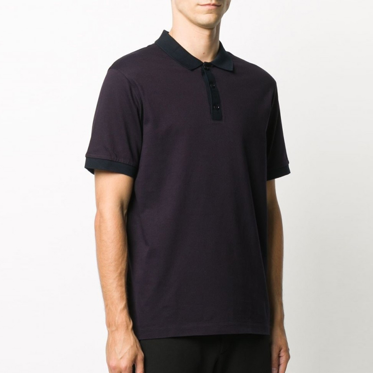 Lookbook エンポリオアルマーニ カジュアル 快適 パープル ポロシャツ 6H1F7R-1JJ3Z-F927