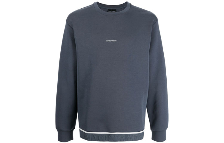 Emporio Armani Casual Logo Crewneck Sweatshirt Blue 6K1M74-1JHSZ-0920