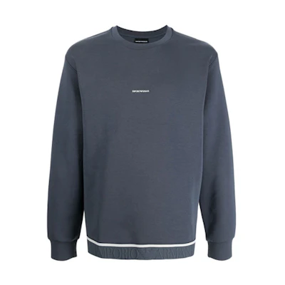 Emporio Armani Casual Logo Crewneck Sweatshirt Blue 6K1M74-1JHSZ-0920