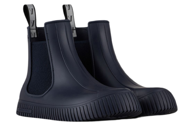 Shop Emporio Armani Chelsea Boot 'Modern Chic Navy' X4M369XN09300554