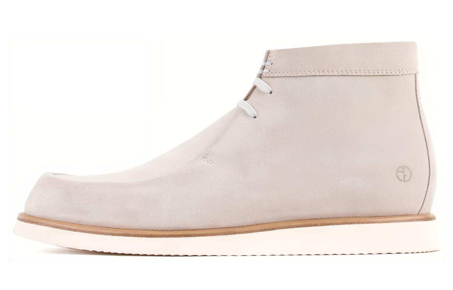 Emporio Armani Classic Logo Casual Boots 'Beige' X2M339XAT1300216