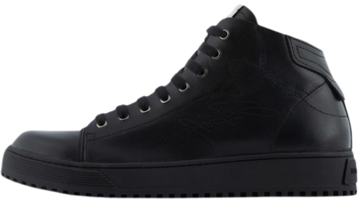 Emporio Armani Classic Logo Leather Mid-Top Sneaker 'Black' X4Z101XN163K001 Buy Emporio Armani Classic Logo Leather Mid-Top Sneaker 'Black' X4Z101XN163K001