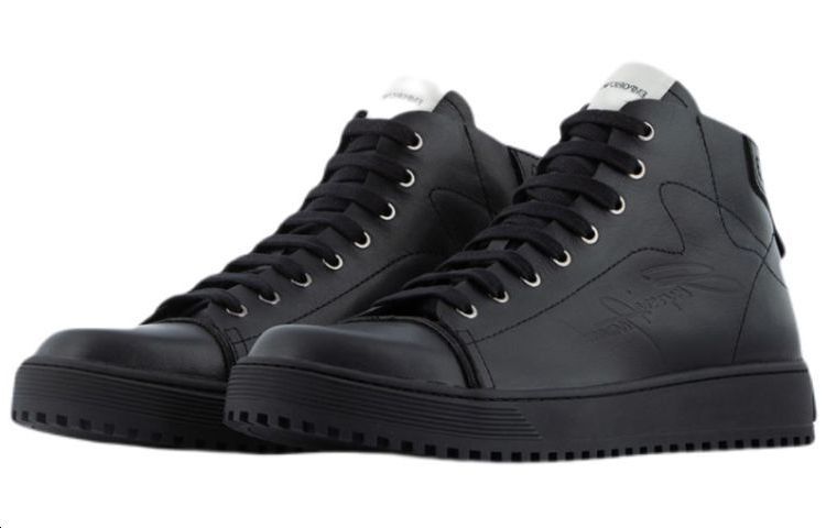 Order Emporio Armani Sneaker Mid-Top in Pelle con Logo Classico ''Nero'' X4Z101XN163K001