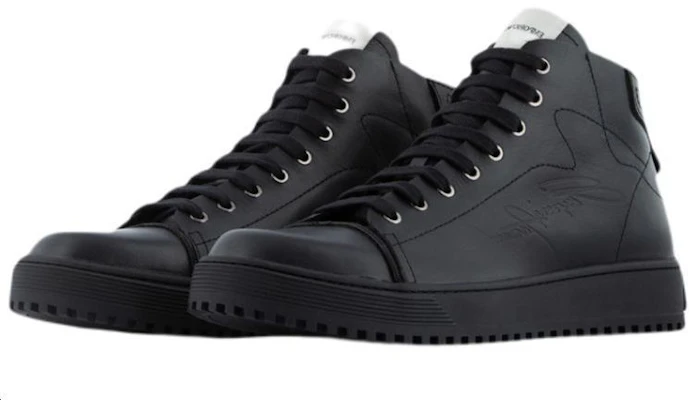 Emporio Armani Sneaker Mid-Top in Pelle con Logo Classico ''Nero'' X4Z101XN163K001 Order Emporio Armani Sneaker Mid-Top in Pelle con Logo Classico ''Nero'' X4Z101XN163K001