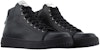 Emporio Armani Kasut Kulit Mid-Top Logo Klasik 'Hitam' X4Z101XN163K001