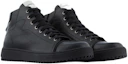 Shop Emporio Armani Sneaker Mid-Top in Pelle con Logo Classico ''Nero'' X4Z101XN163K001