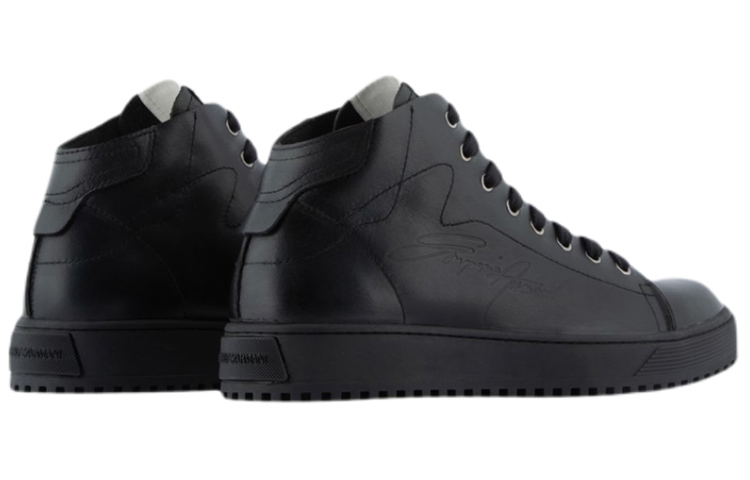 Purchase Emporio Armani Sneaker Mid-Top in Pelle con Logo Classico ''Nero'' X4Z101XN163K001