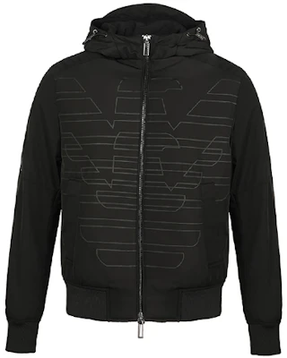 Emporio Armani 经典标志缎面黑色飞行夹克 6H1BD9-1NYAZ-0999 Buy Emporio Armani 经典标志缎面黑色飞行夹克 6H1BD9-1NYAZ-0999