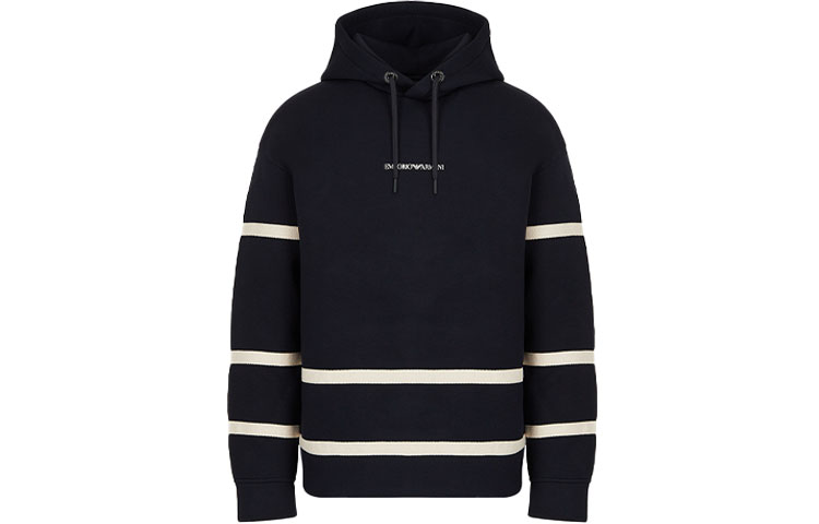 Emporio Armani Color-Block Hoodie Navy Blue - 6K1M99-1JUWZ-0920