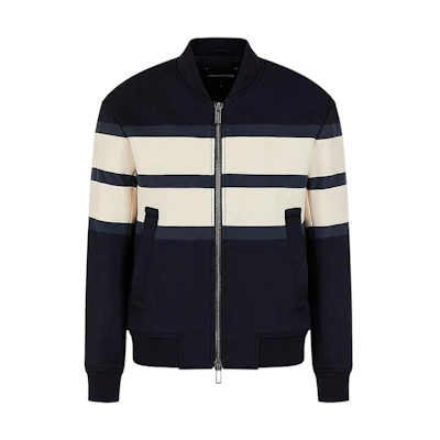 Emporio Armani Colorblock Full-Zip Jacket Navy Blue 6K1B92-1NYUZ-1F987