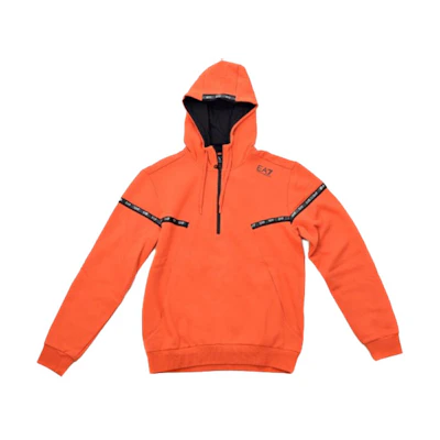 Emporio Armani Colorblock Half-Zip Hoodie Orange 6KPM64-PJ07Z-1659