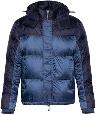 Chaqueta Acolchada con Capucha Emporio Armani Azul/Negro Colorblock. 6H1BL1-1NLSZ-F968 Order Chaqueta Acolchada con Capucha Emporio Armani Azul/Negro Colorblock. 6H1BL1-1NLSZ-F968