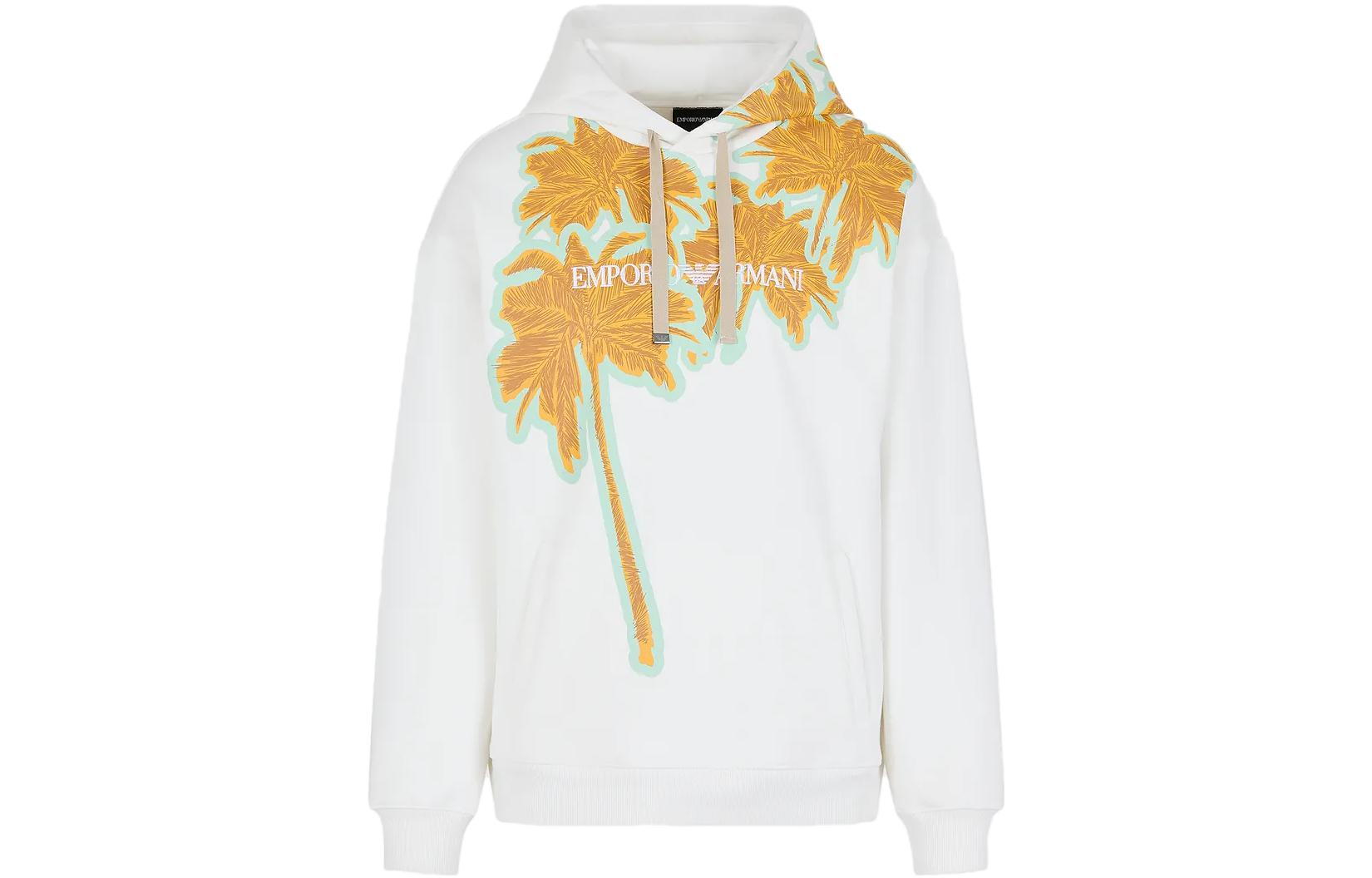 Emporio Armani Colorblock Logo Print Pullover Hoodie - Multicolor 3R1M6Z-1JT2Z1-01G2