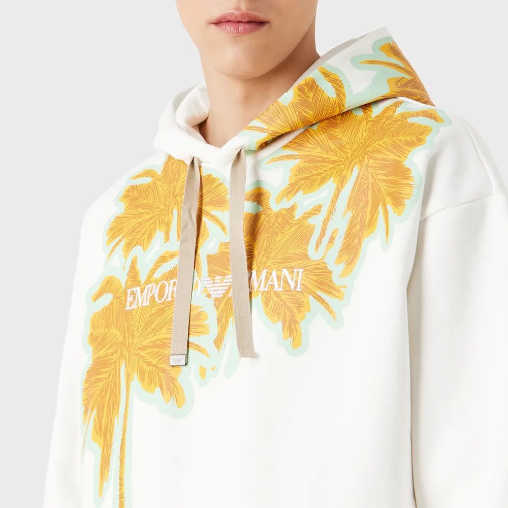 Emporio Armani Colorblock Logo Print Pullover Hoodie - Multicolor 3R1M6Z-1JT2Z1-01G2 圖 6