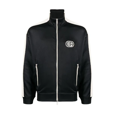 Emporio Armani Colorblock Logo Stand Collar Zip Jacket Black 3R1MCX-1JLYZ-0920