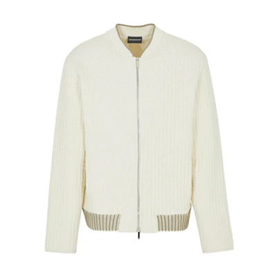 Emporio Armani Colorblock Zip Jacket Off-White 6R1B6Q-1J7CZ-10104