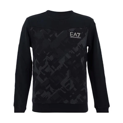 Emporio Armani Cotton Pullover Sweatshirt Black 6GPM65-PJ07Z-2216