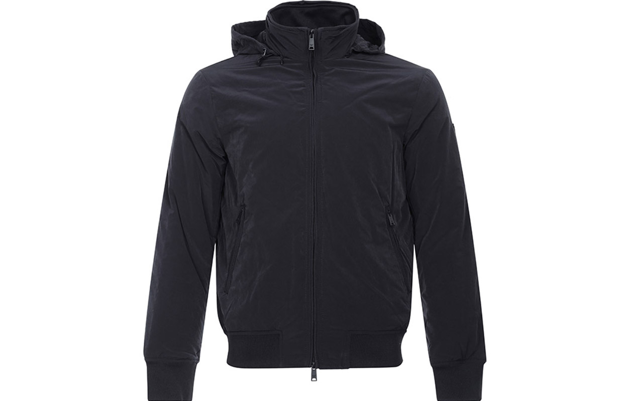 Emporio Armani Dark Gray Lightweight Hooded Jacket 8N1B52-1NKRZ-0998