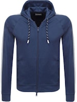 Emporio Armani Deep Blue Hooded Zip-Up Sweatshirt Jacket. 3Z1M64-1JSQZ-0909 Emporio Armani Deep Blue Hooded Zip-Up Sweatshirt Jacket. 3Z1M64-1JSQZ-0909