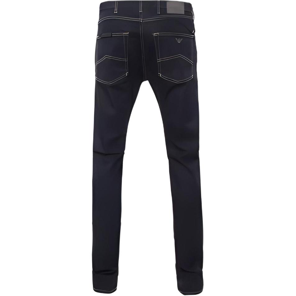 Emporio Armani Deep Blue Straight-Fit Buttoned Jeans 8N1J45-1D19Z-0941