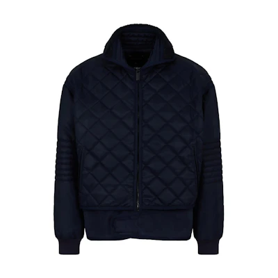 Emporio Armani Diamond Quilted Zip Jacket Navy Blue 6R1B6S-1K25Z-10922
