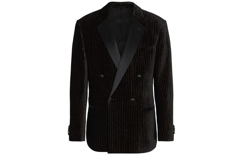 Emporio Armani Double-Breasted Blazer Jacket Black 3SGGG14JT-04OX1-FC99