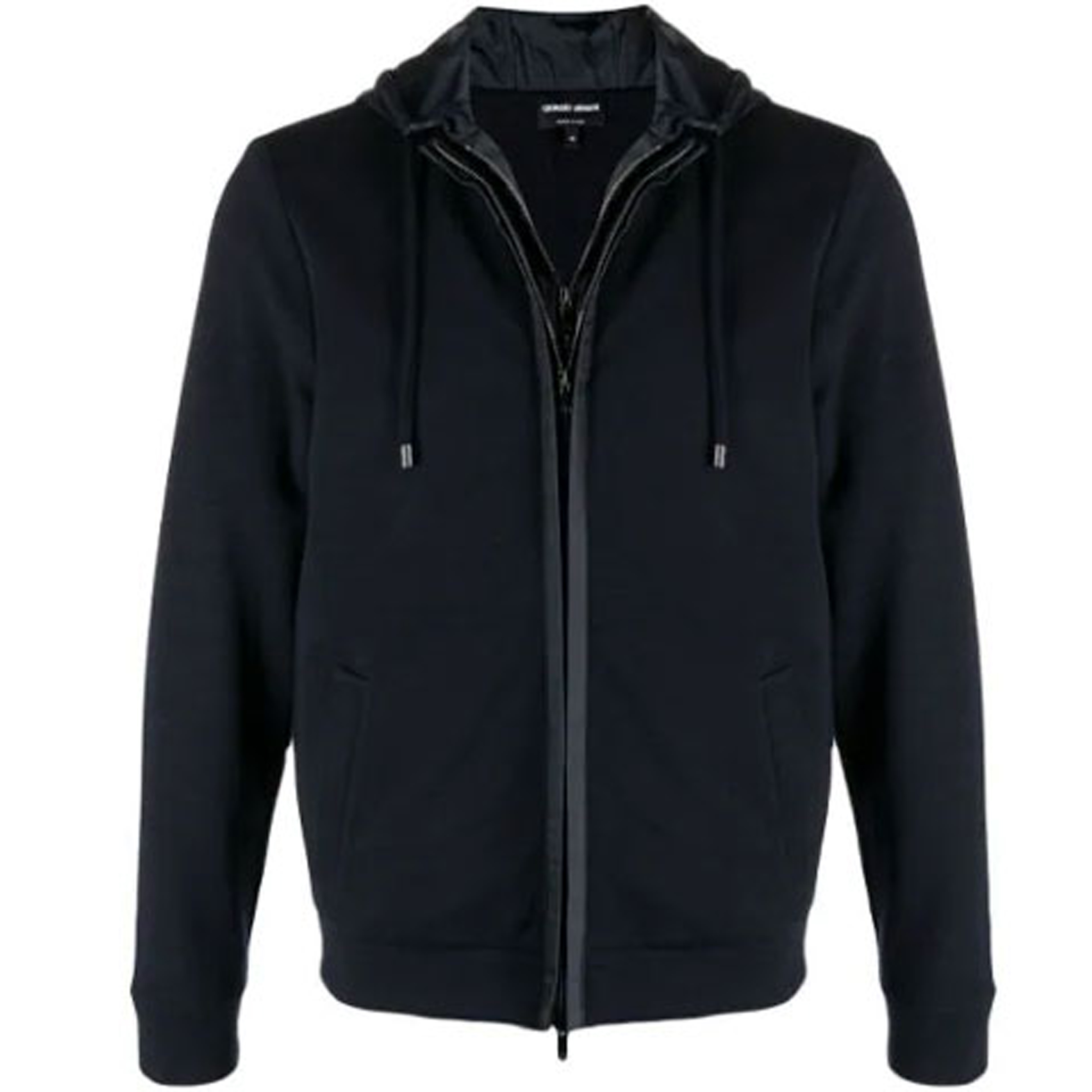 Emporio Armani Double-Layer Zip Hoodie Jacket 3KSB57-SJDNZ-0999