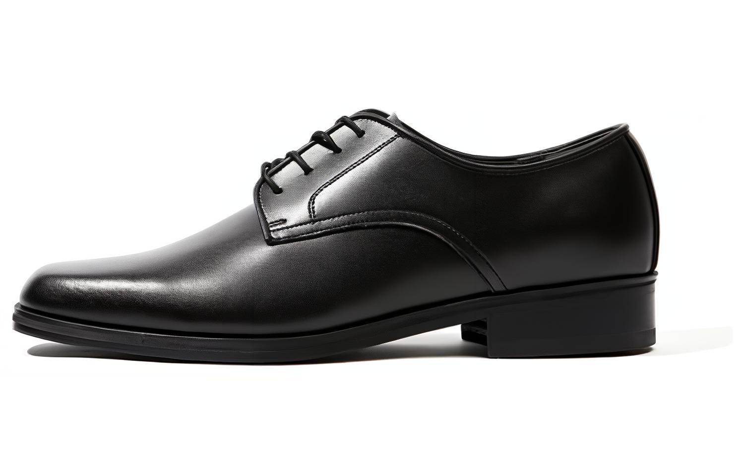 Emporio Armani Dress Shoe 'Black Leather CMFT'