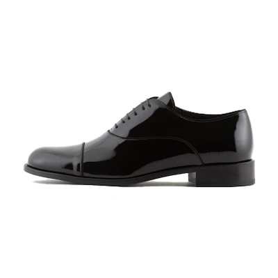 Emporio Armani Dress Shoe 'Black Patent Leather'