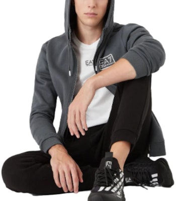 EMPORIO ARMANI EA7 黑色休閒運動連帽拉鍊套裝。 6KPV68-PJ07Z-22BY Shop EMPORIO ARMANI EA7 黑色休閒運動連帽拉鍊套裝。 6KPV68-PJ07Z-22BY