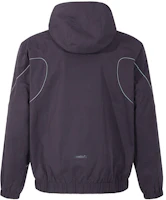 Shop EMPORIO ARMANI EA7 黑色連帽拉鍊運動套裝 休閒運動服裝 6DPV02-PNHEZ-1771